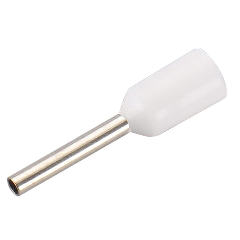 Baomain AWG 22/0.5mmÂ² Wire Copper Crimp Connector Insulated Ferrule Pin Cord End Terminal E0508mm Pack of 1000 (White) - Image 5